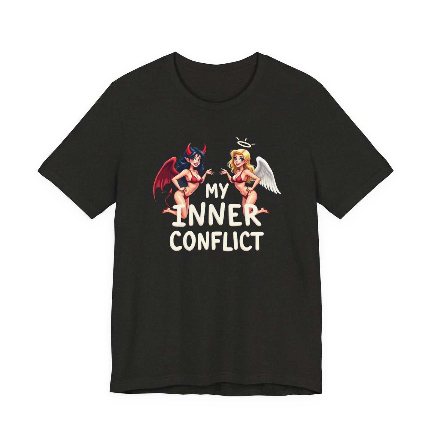 My Inner Conflict, Graphic Tee, Casual Wear, Halloween Gift, Unisex Shirt, Fashion Statement, Unique Style - Psychonaut Swag