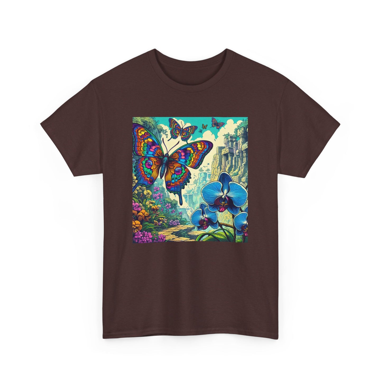 Butterfly Orchid, Unisex Heavy Cotton Tee - Psychonaut Swag