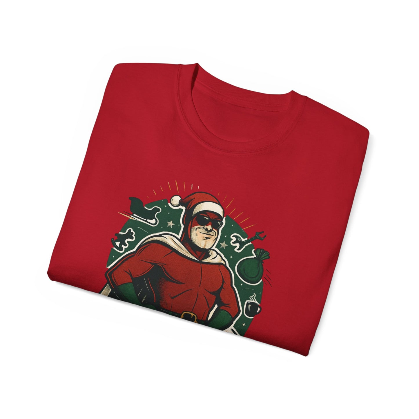 Santa Dad T-Shirt — Retro Vintage Father Christmas Tee for Dads