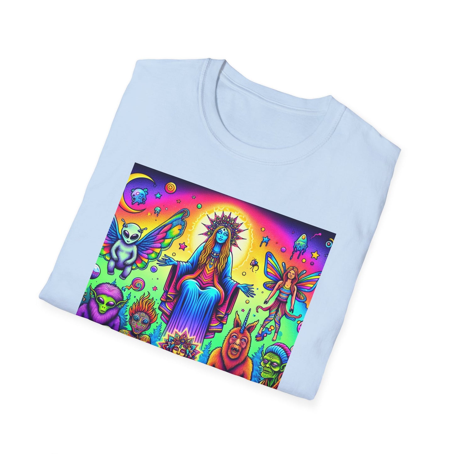 Mythical Creatures Unisex Softstyle T-Shirt - Last Supper Style - Psychonaut Swag
