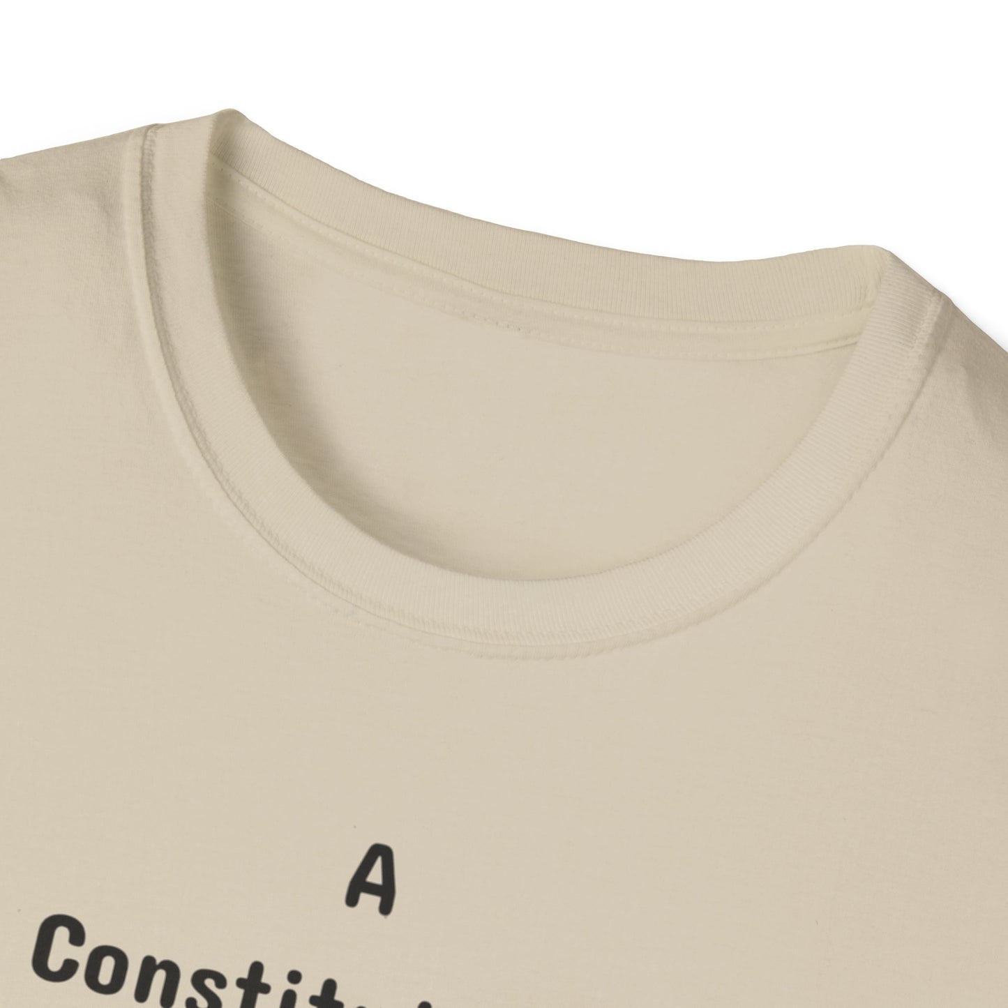 Constitutional Crisis of Fraud, Unisex Softstyle T-Shirt - Psychonaut Swag