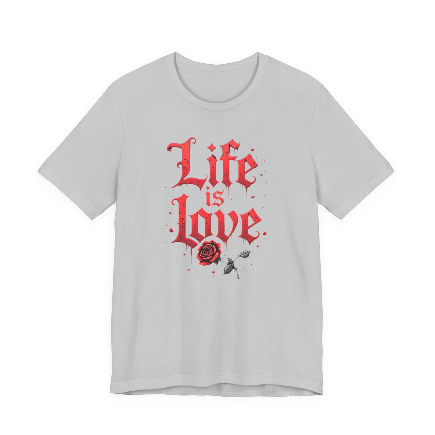 Life is Love Shirt, Love Themed Apparel, Gift for Couples, Valentine's Day Top - Psychonaut Swag
