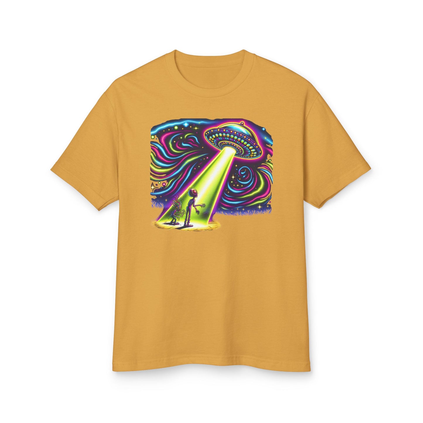 A Wild Trip, UFO sighting, Unisex Garment-Dyed Heavyweight Cotton Tee - Psychonaut Swag