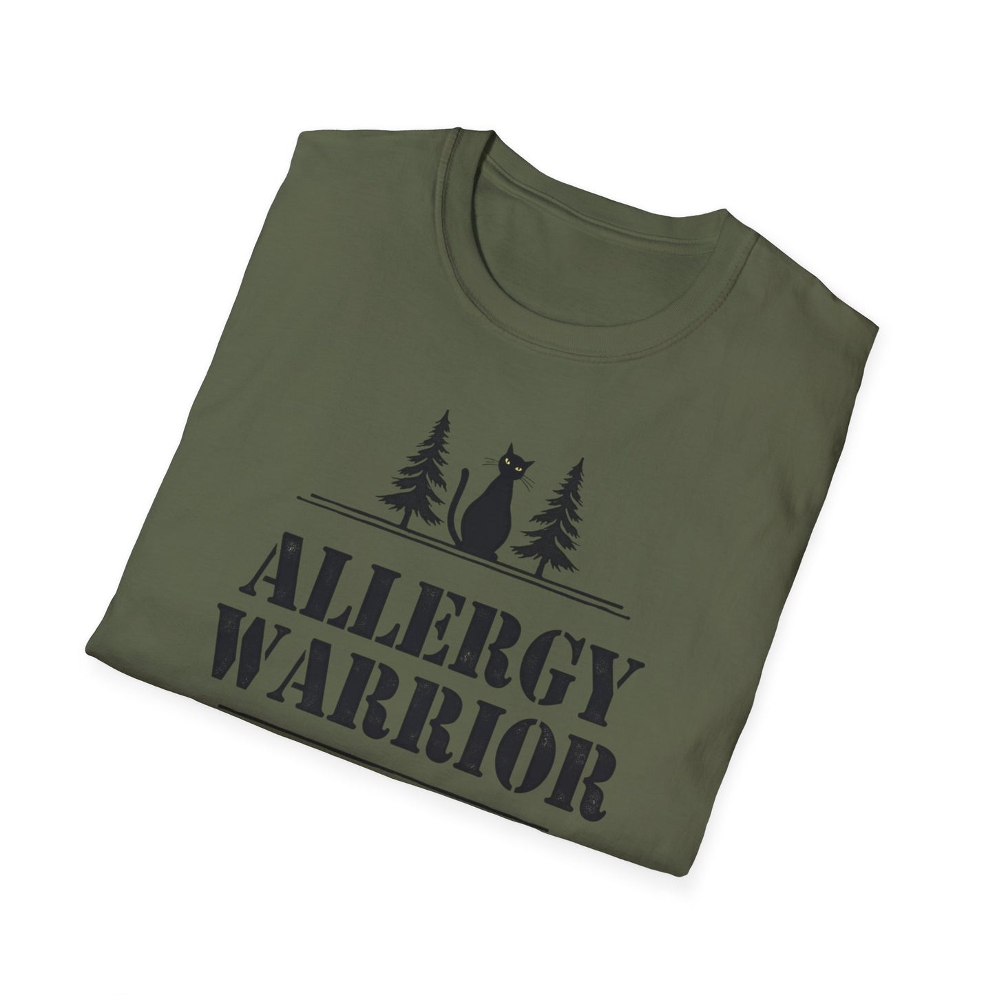 Allergy Warrior Unisex T-Shirt | Softstyle Cotton Tee for Allergy Awareness, Casual Wear, Gifts, Nature Lovers, Outdoor Fun - Psychonaut Swag