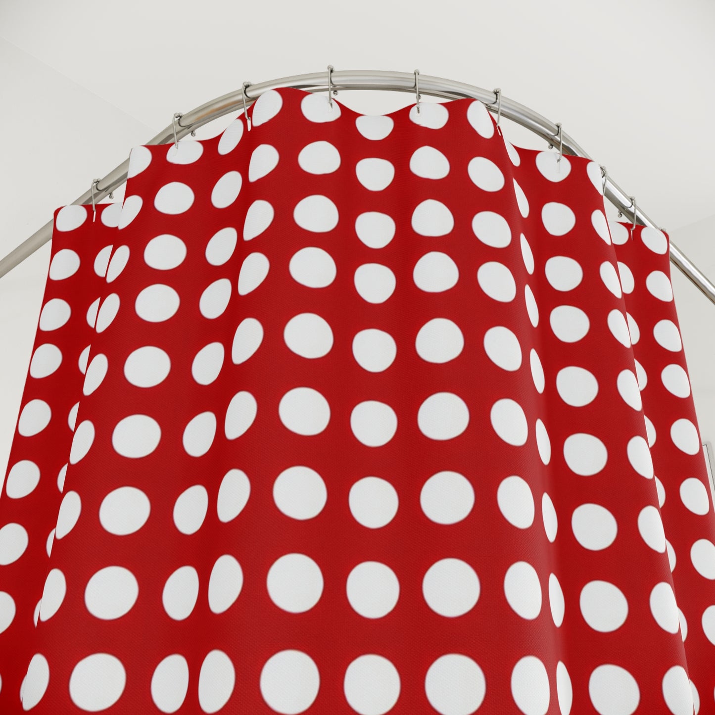 Retro Polka Dot Shower Curtain - Retro 80's Movie Referance - Psychonaut Swag