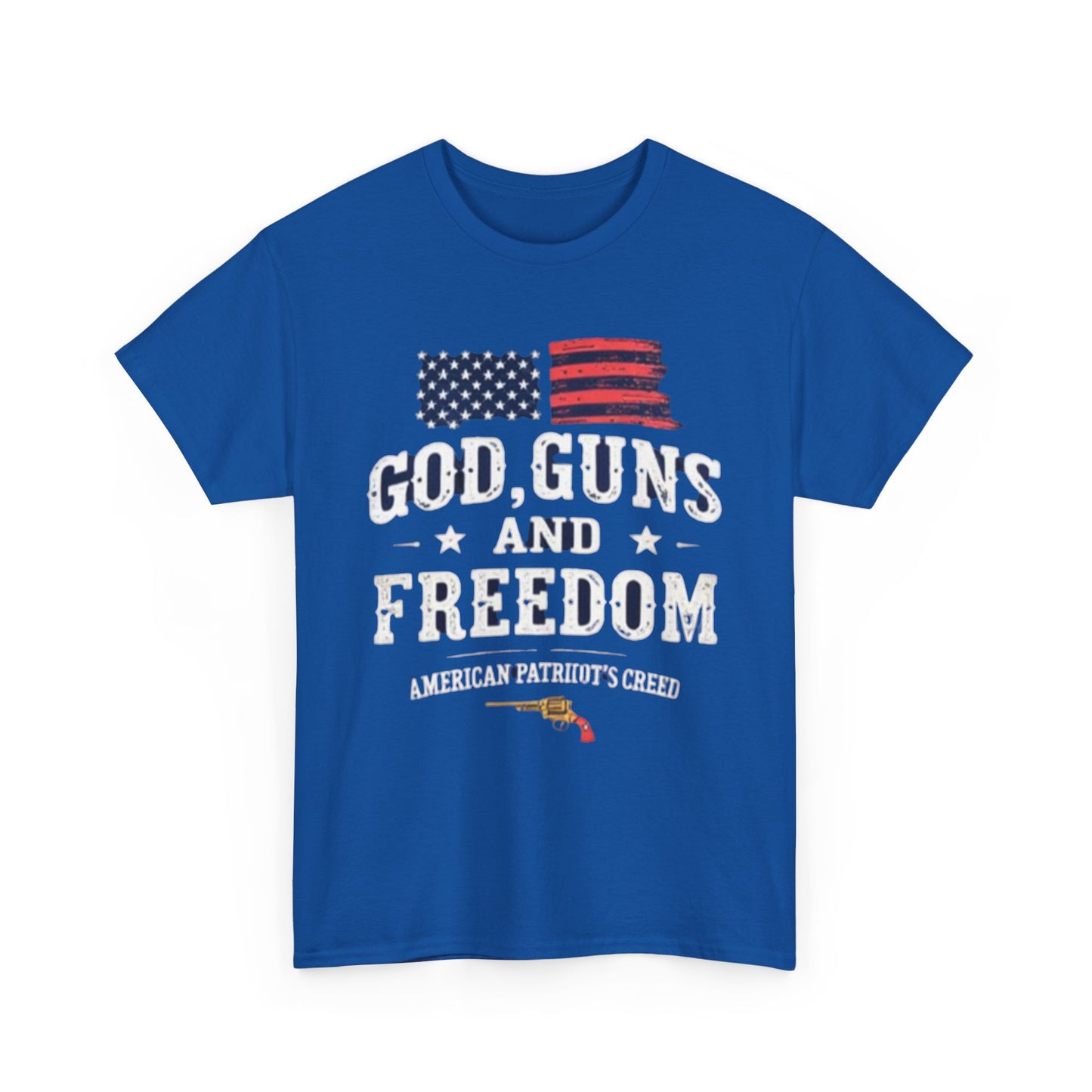 God, Guns, and Freedom American Patriot's Creed Shirt - Psychonaut Swag
