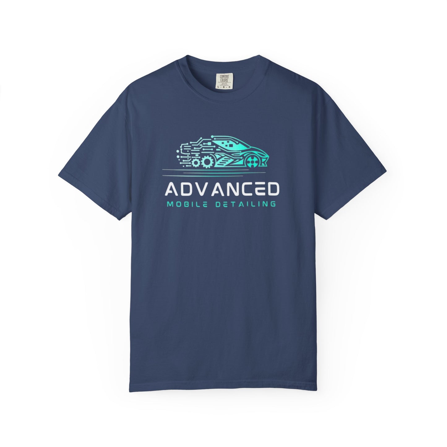 Advanced Mobile, Garment Dyed, T-Shirt, Unisex Graphic Tee, Casual Streetwear, Perfect Gift for Car Lovers, Vintage Style Merch, Everyday Wear