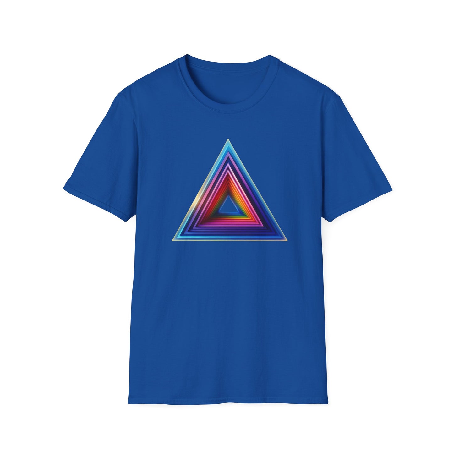 Triangle Rainbow, Unisex Softstyle T-Shirt - Psychonaut Swag