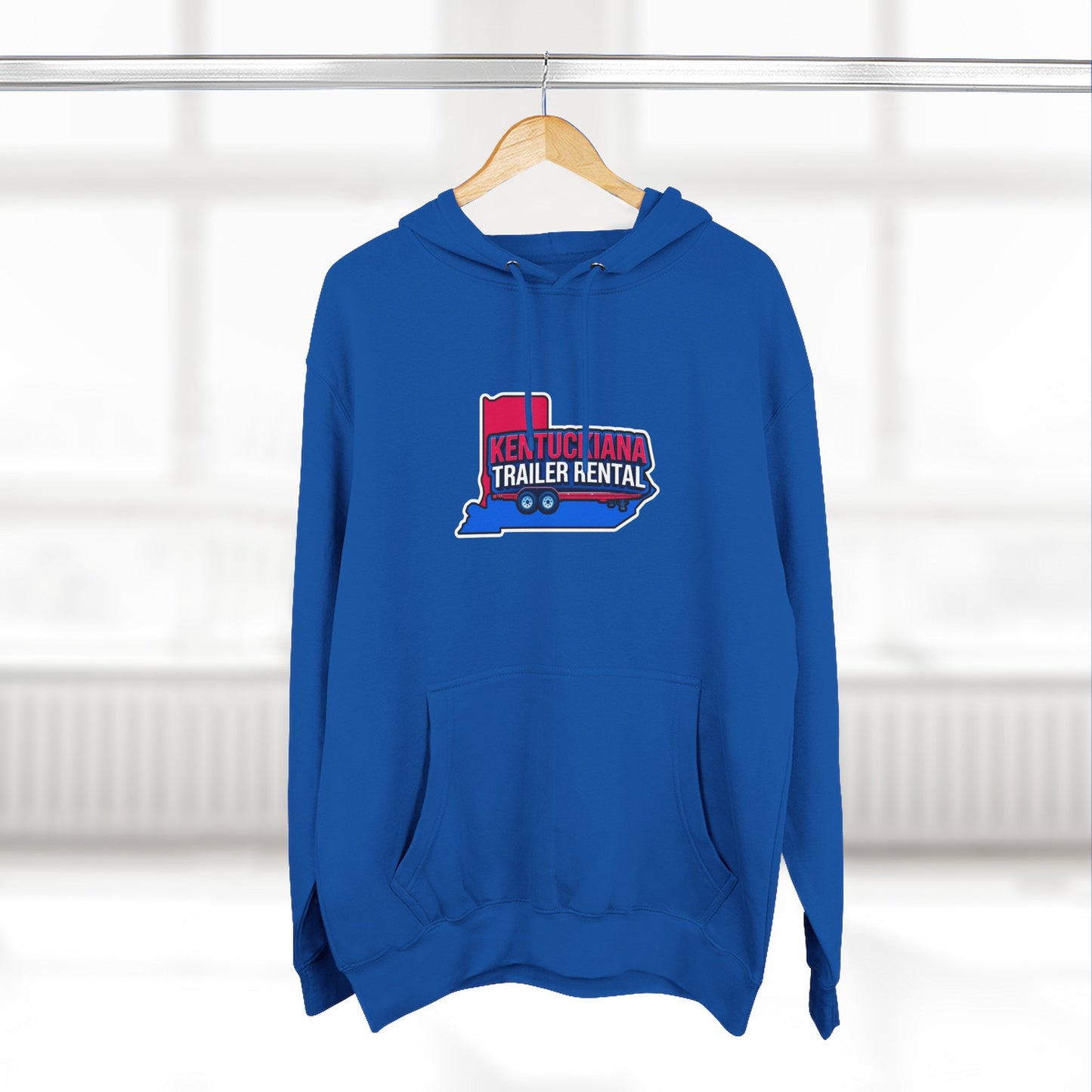 Kentuckiana Trailer Rental Hoodie | Cozy Casual Wear, Perfect for Road Trips, Gift for Outdoor Enthusiasts, Iconic Travel Style