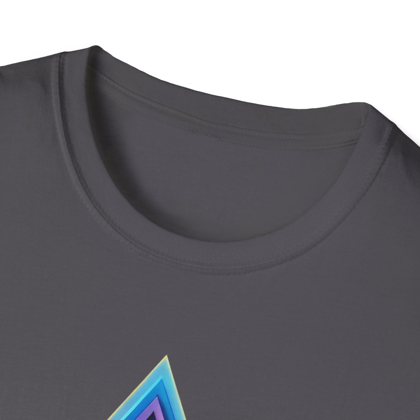 Triangle Rainbow, Unisex Softstyle T-Shirt - Psychonaut Swag