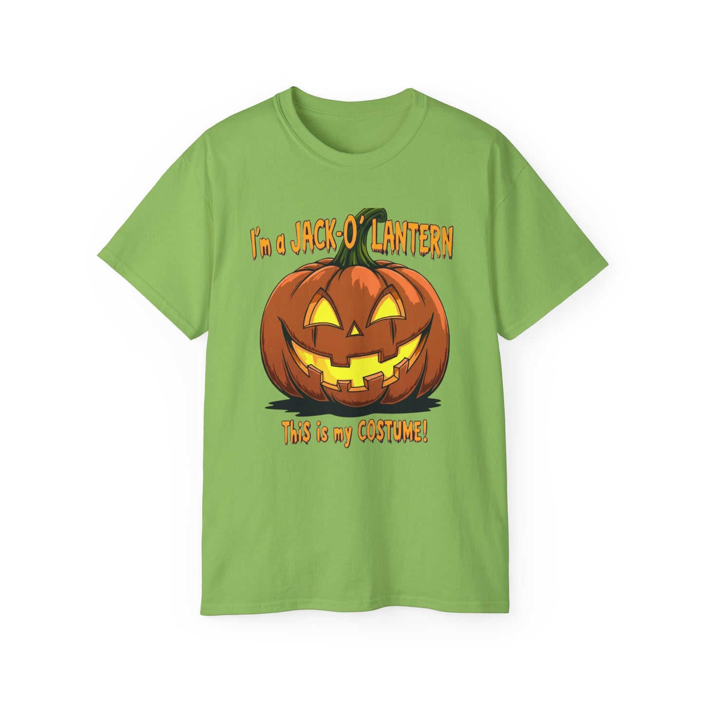 Halloween Jack-O'-Lantern Unisex Tee, Funny Costume Shirt, Spooky Festive Apparel, Halloween Party Gift, October Celebration Outfit