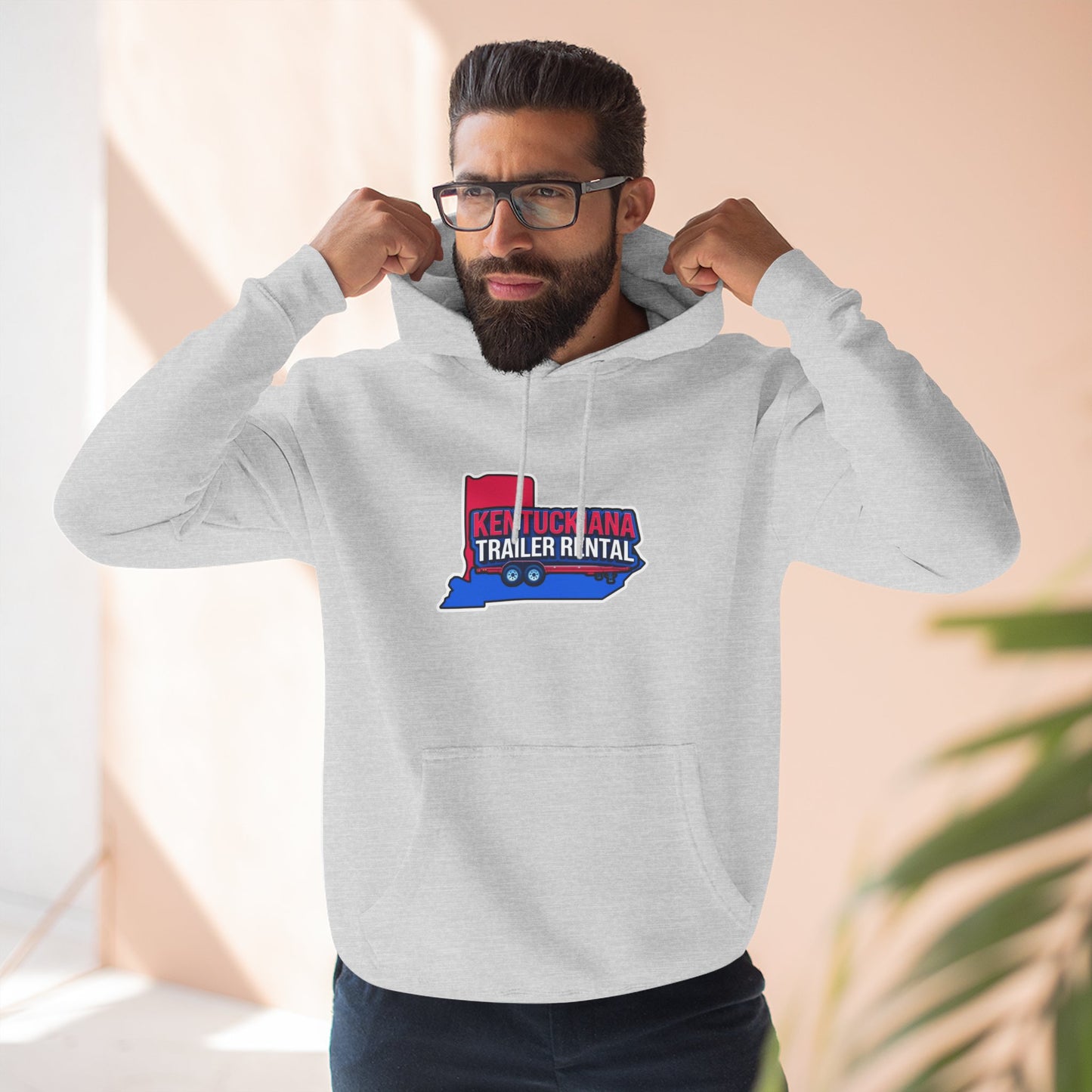 Kentuckiana Trailer Rental Hoodie | Cozy Casual Wear, Perfect for Road Trips, Gift for Outdoor Enthusiasts, Iconic Travel Style