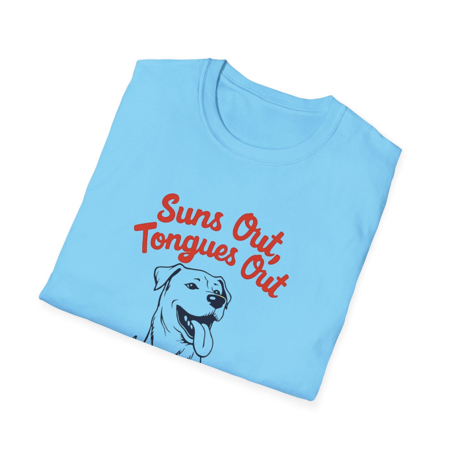 Suns Out, Tongues Out T-Shirt – Unisex Summer Tee, Dog Lovers Gift, Casual Wear, Cute Pet Shirt, Animal Lover Apparel