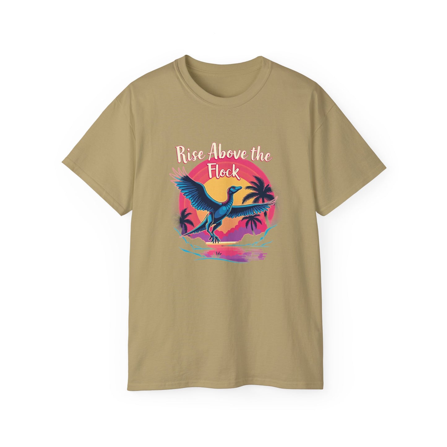 Rise Above the Flock Unisex Ultra Cotton Tee - Tropical Vibe Shirt - Psychonaut Swag