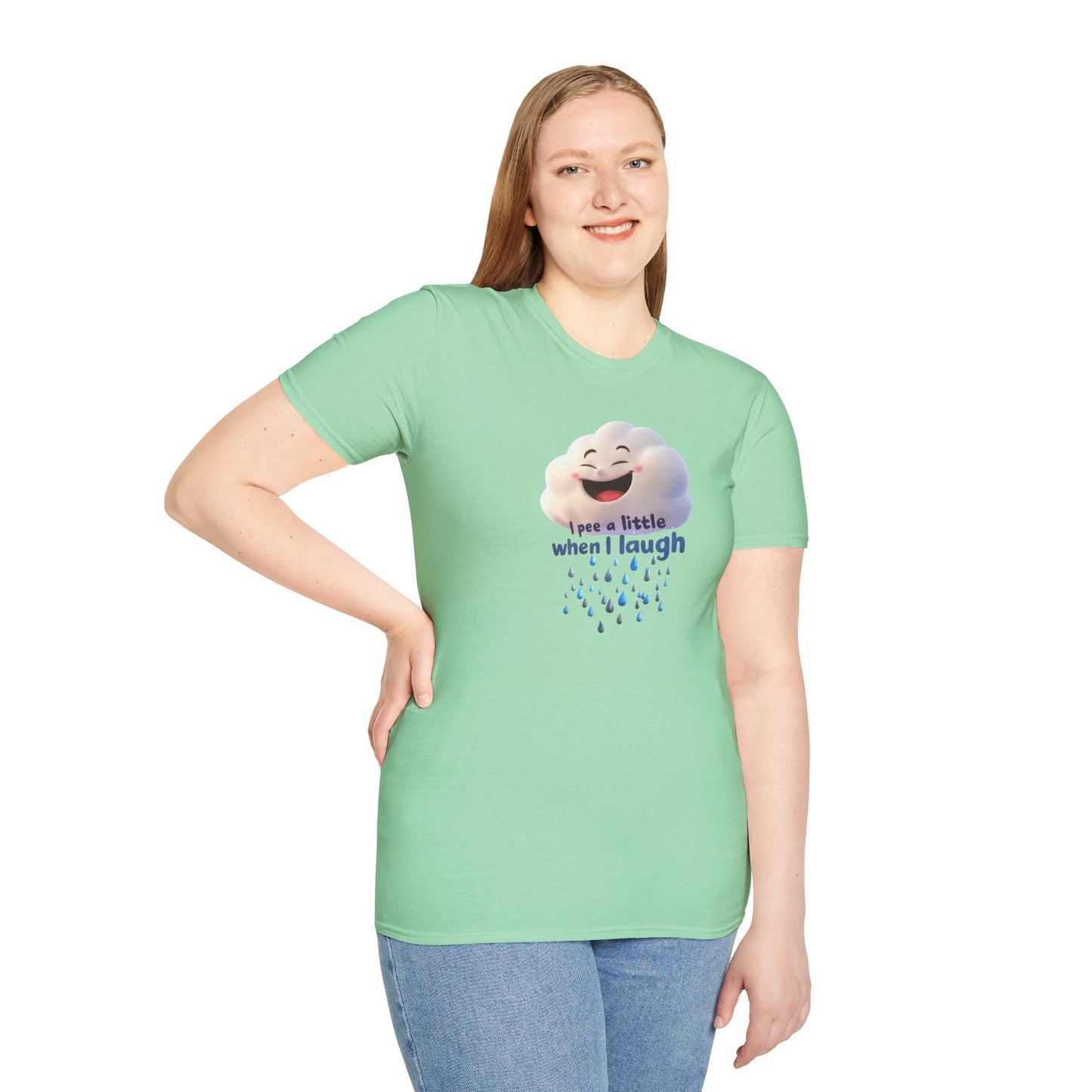 Cloud Laughing Causes Rains, Unisex Softstyle T-Shirt