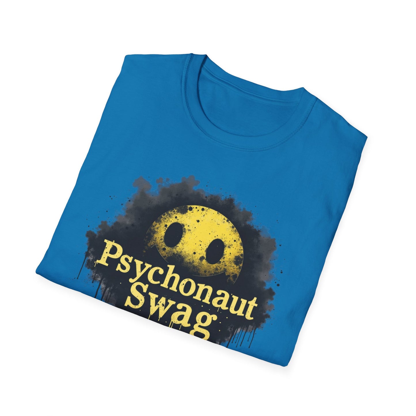 Psycho Smile, Pyschonaut Swag T-Shirt - Unisex Softstyle Tee, Casual Wear, Gift for Gamers, Festival Attire, Streetwear Fashion