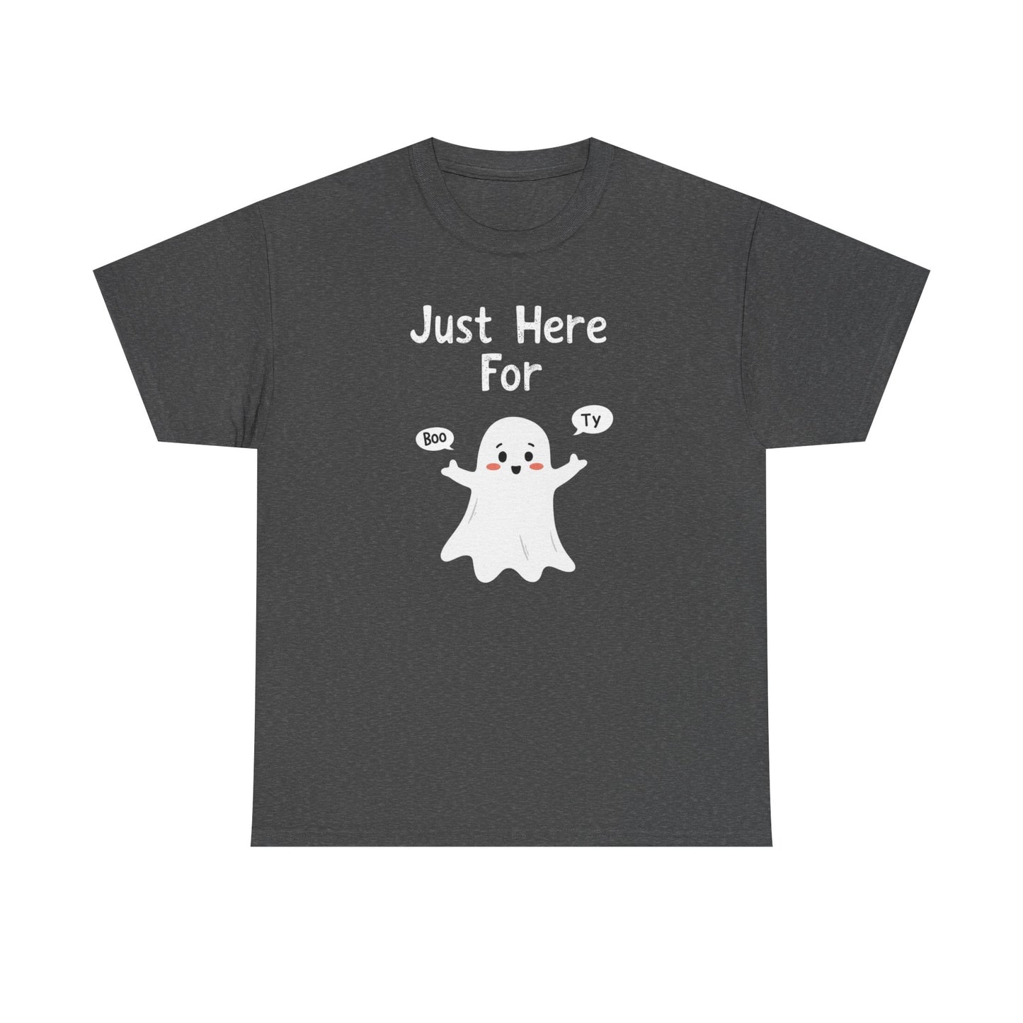 Cute Boo, Unisex Heavy Cotton Tee - Perfect for Self-Love, Gift, Casual Wear, Birthdays, or Relaxation