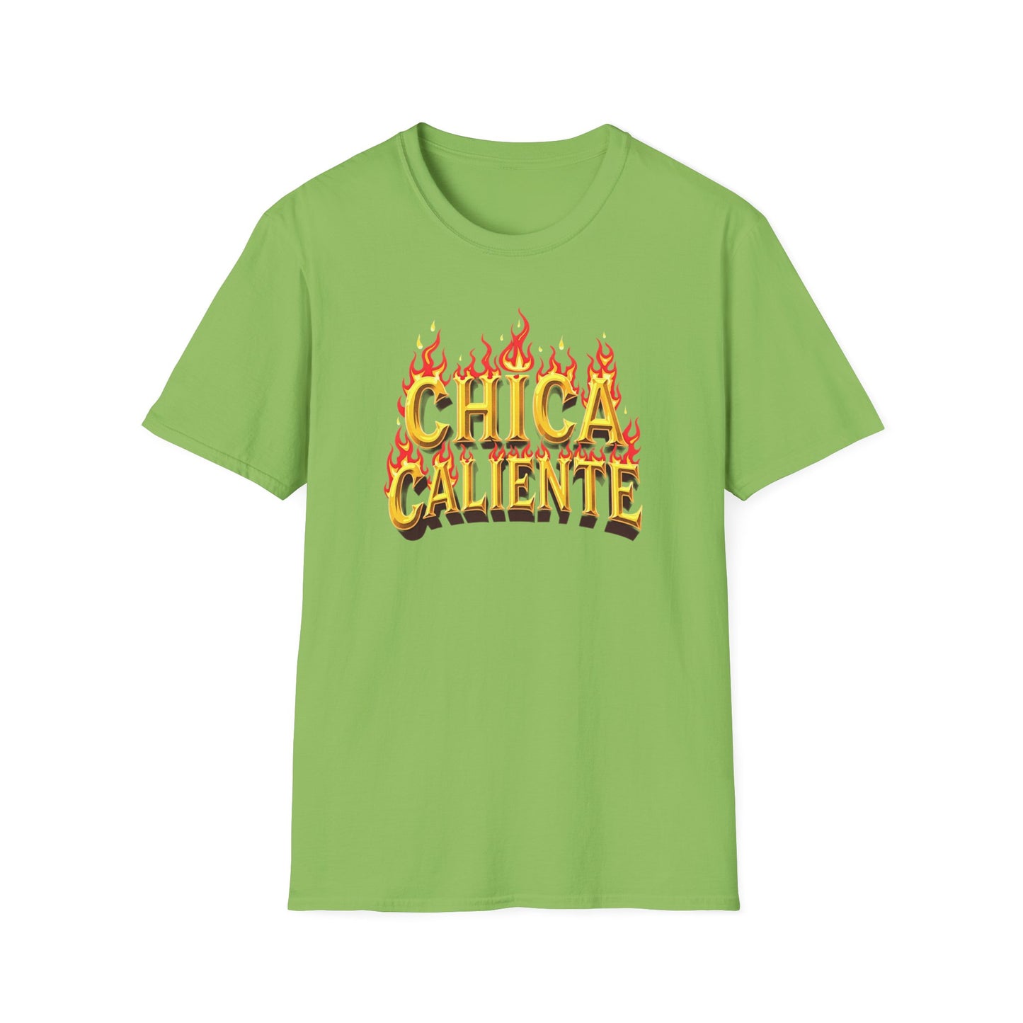 Hot Chick, Flame T-Shirt, Trendy Graphic Tee, Chica Caliente Shirt, Gift for Her, Summer Fashion, Casual Style - Psychonaut Swag