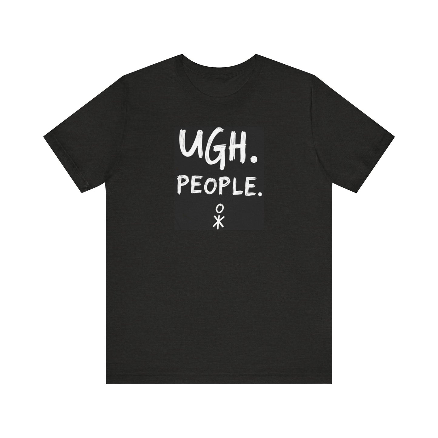 Frustration Level: UGH. PEOPLE. Unisex Tee, Funny Graphic T-Shirt, Gift for Introverts, Casual Wear, Everyday Humor - Psychonaut Swag