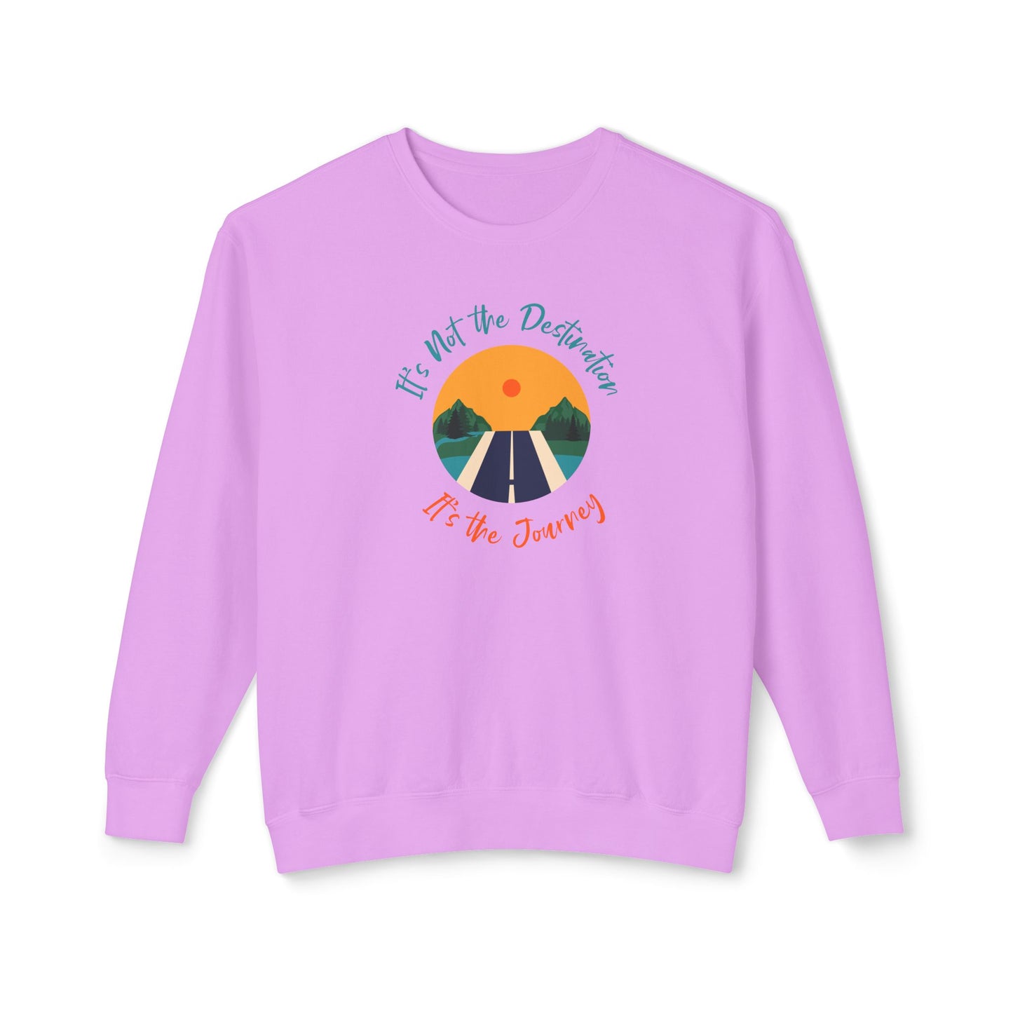 It’s The Journey, Unisex Lightweight Crewneck Sweatshirt - Psychonaut Swag