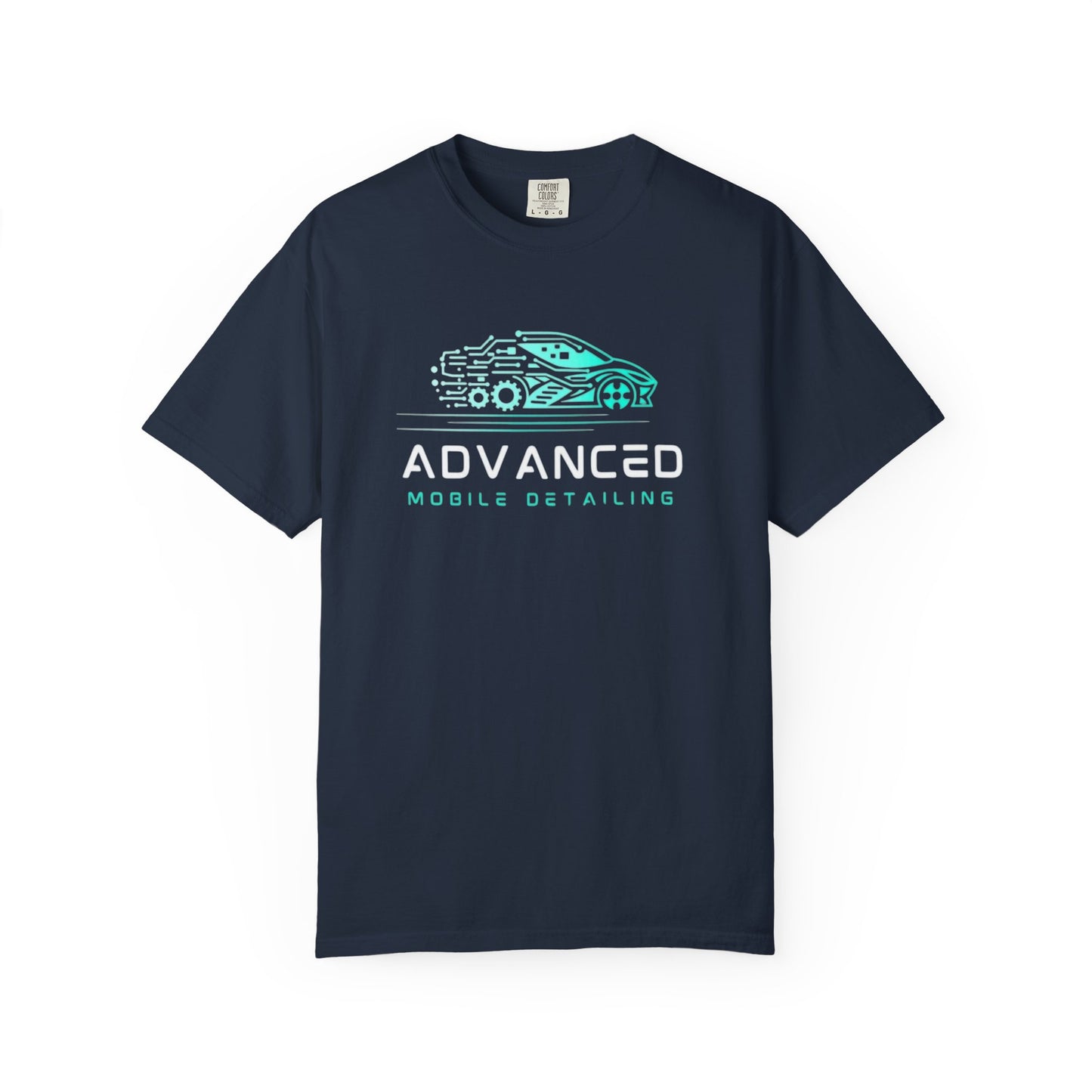 Advanced Mobile, Garment Dyed, T-Shirt, Unisex Graphic Tee, Casual Streetwear, Perfect Gift for Car Lovers, Vintage Style Merch, Everyday Wear