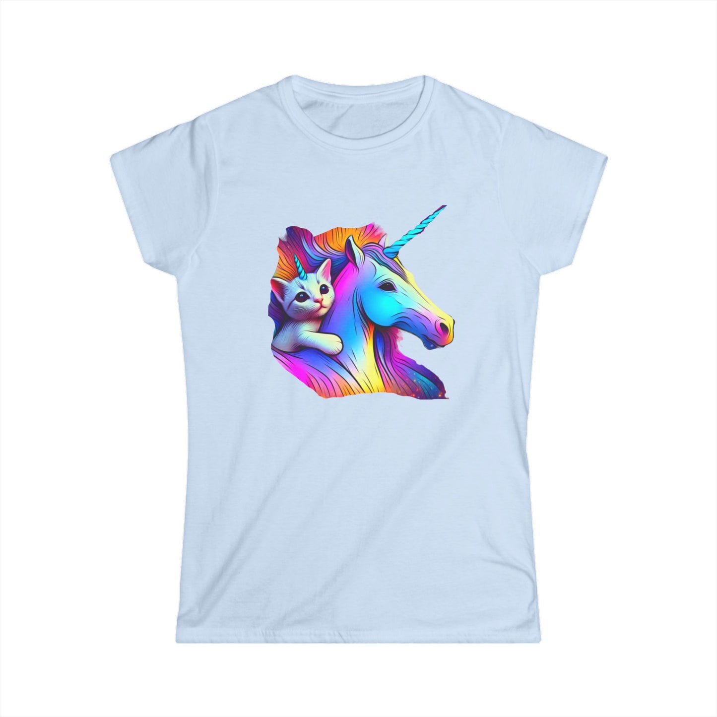 Catacorn and Unicorn, Women's Softstyle Tee - Psychonaut Swag