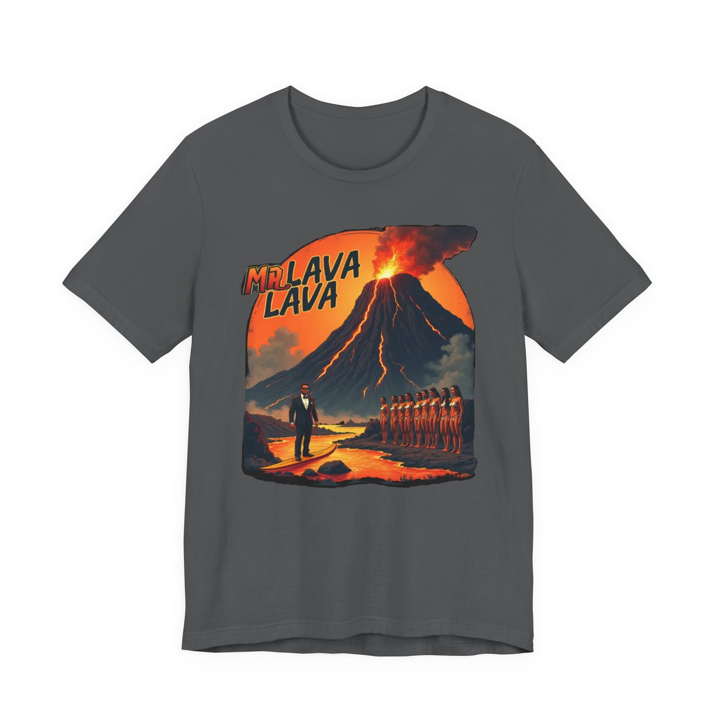 Mr. Lava Lava Tee, Unisex Graphic Shirt, Cool Retro T-Shirt, Perfect for Summer, Volcano Art, Gift for Geology Lovers - Psychonaut Swag