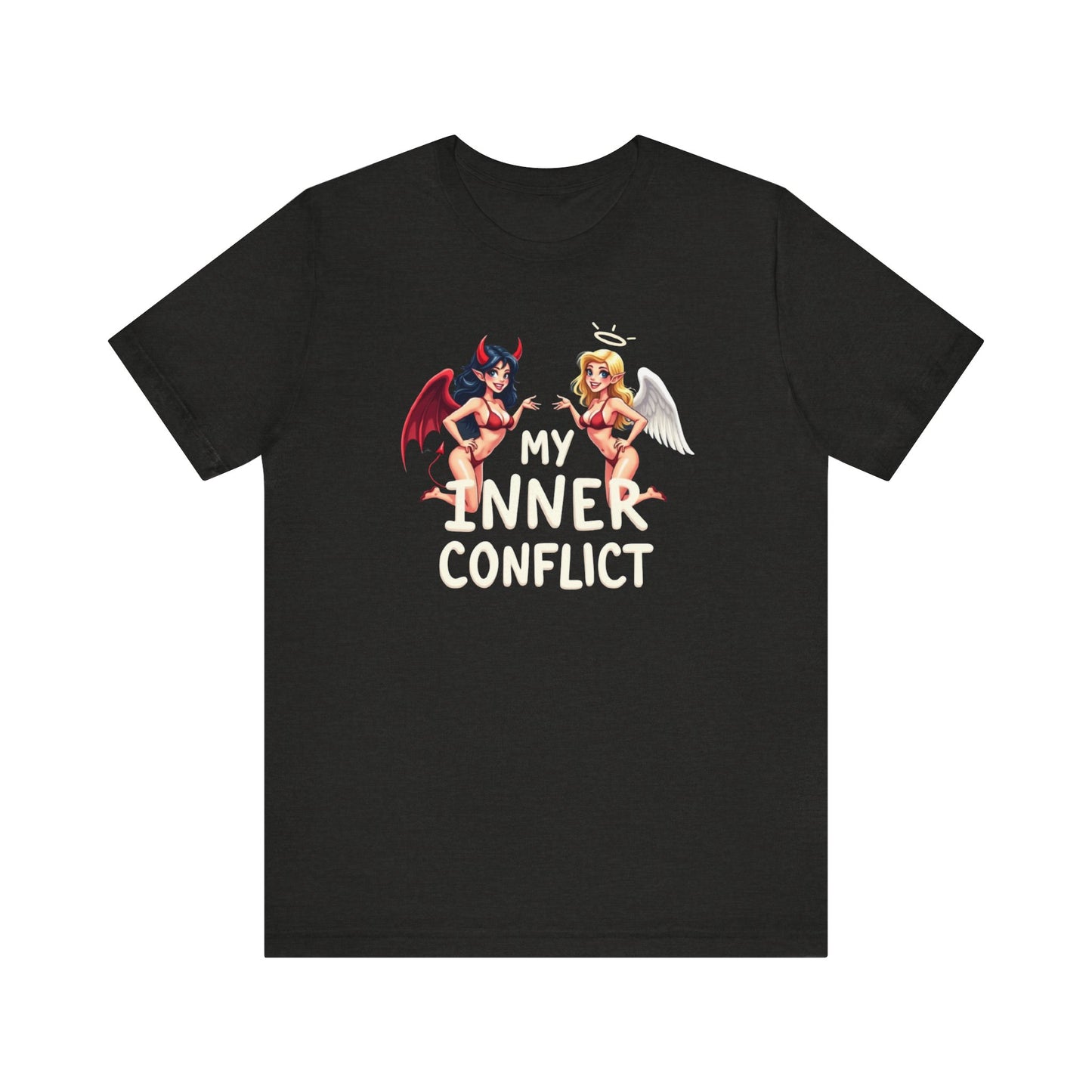 My Inner Conflict, Graphic Tee, Casual Wear, Halloween Gift, Unisex Shirt, Fashion Statement, Unique Style - Psychonaut Swag
