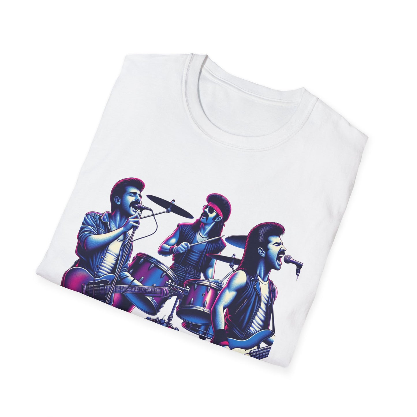The Kentucky Waterfall, Retro Music Band Unisex Softstyle T-Shirt - Perfect for Concerts and Festivals - Psychonaut Swag