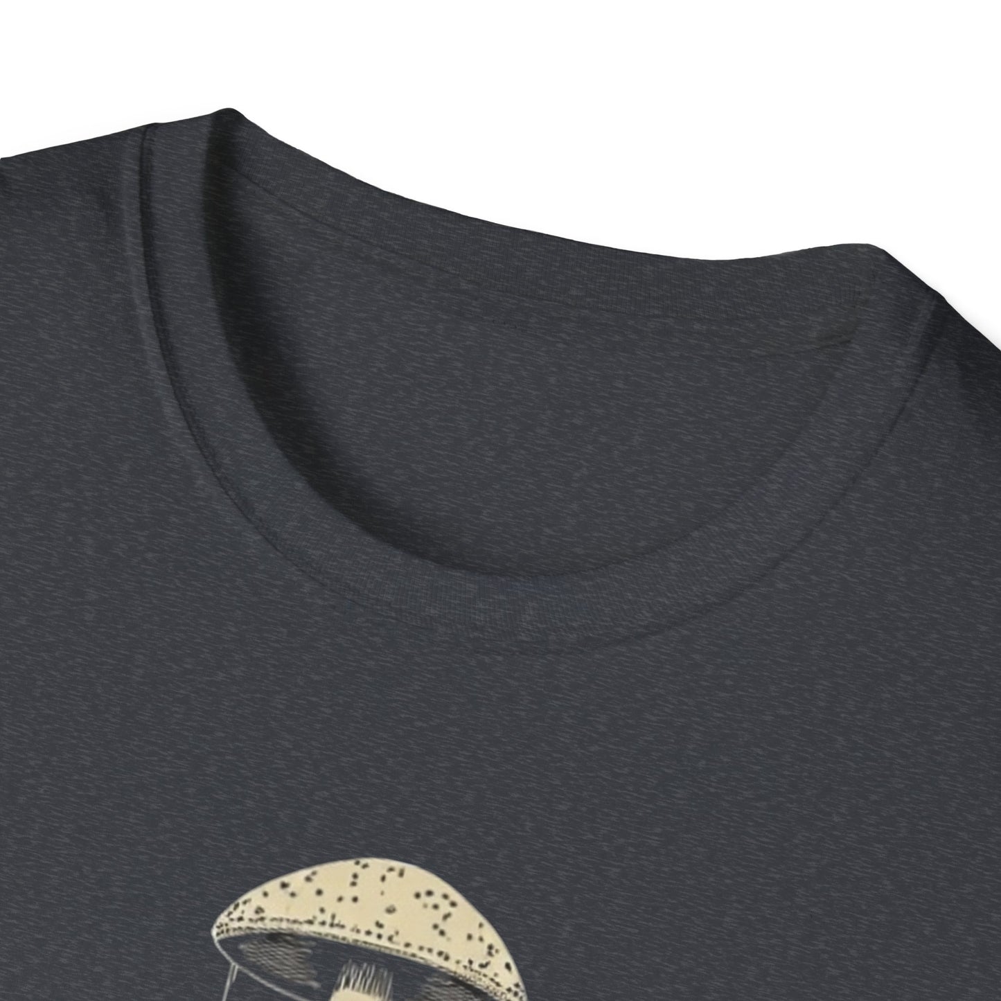 Ego Death Club Mushroom, T-Shirt, Unisex Softstyle Tee, Casual Wear, Gift for Friends, Unique Graphic Shirt - Psychonaut Swag