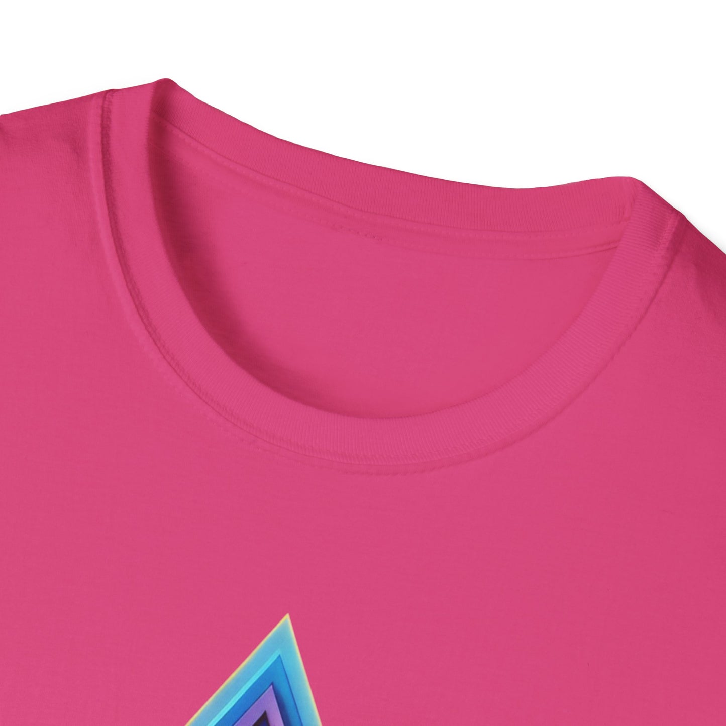 Triangle Rainbow, Unisex Softstyle T-Shirt - Psychonaut Swag