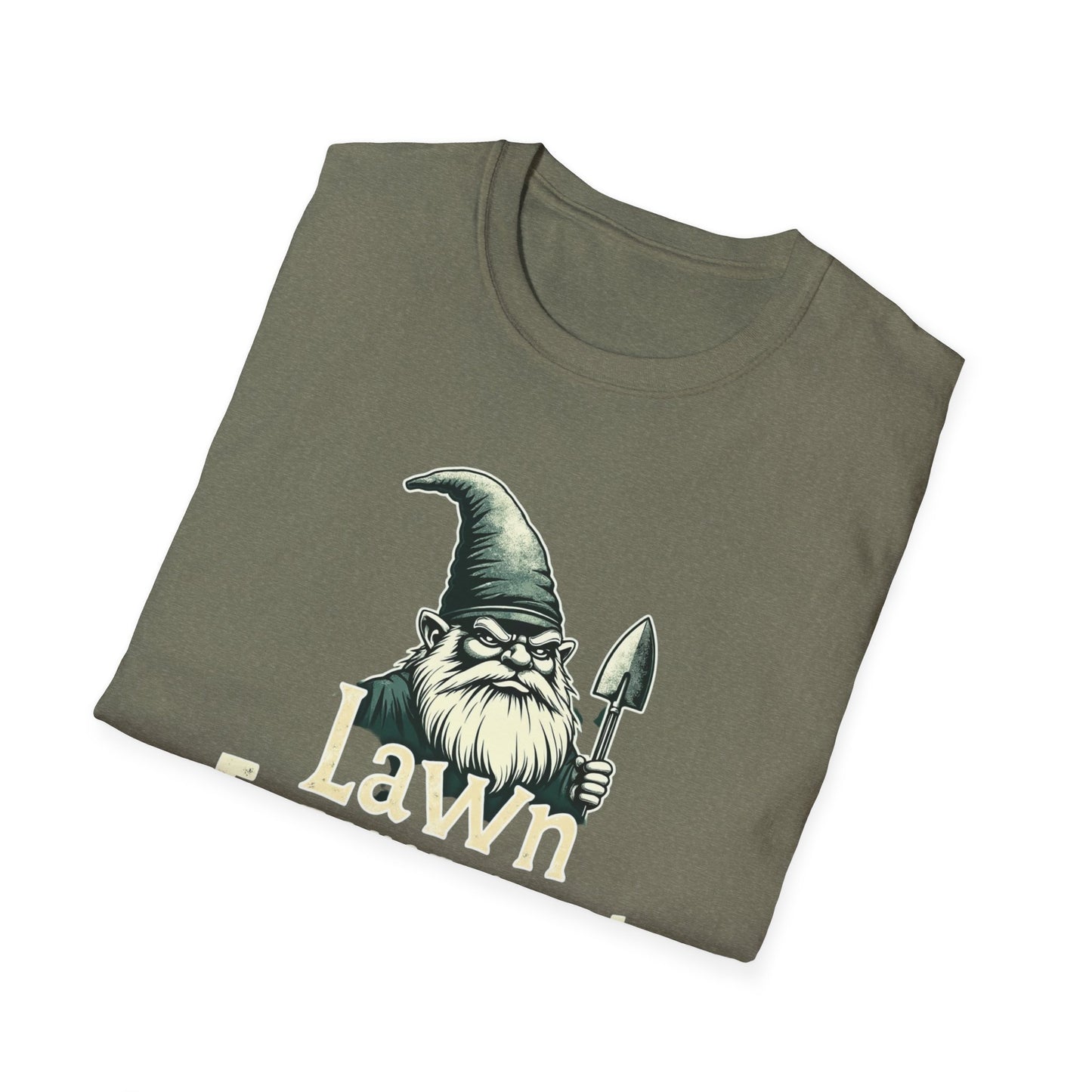 Whimsical Gnome Lawn Enforcement Unisex T-Shirt, Funny Gift for Men, Unique Humor Tee, Cozy Casual Wear, Perfect for Birthdays & Celebrations - Psychonaut Swag