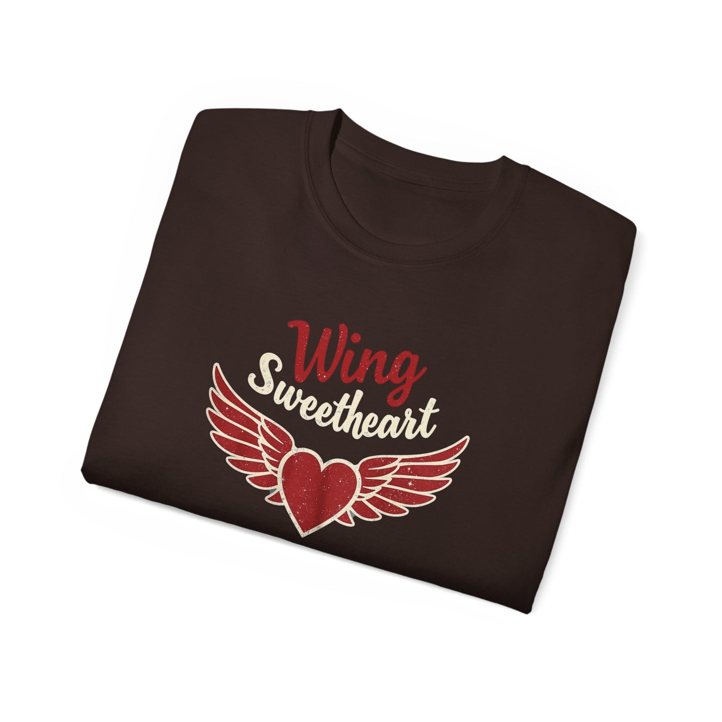Wing Sweetheart Unisex Ultra Cotton Tee | Cute Graphic Shirt, Valentine's Day Gift, Trendy Casual Wear, Heart Theme Apparel, Unique T-Shirt - Psychonaut Swag