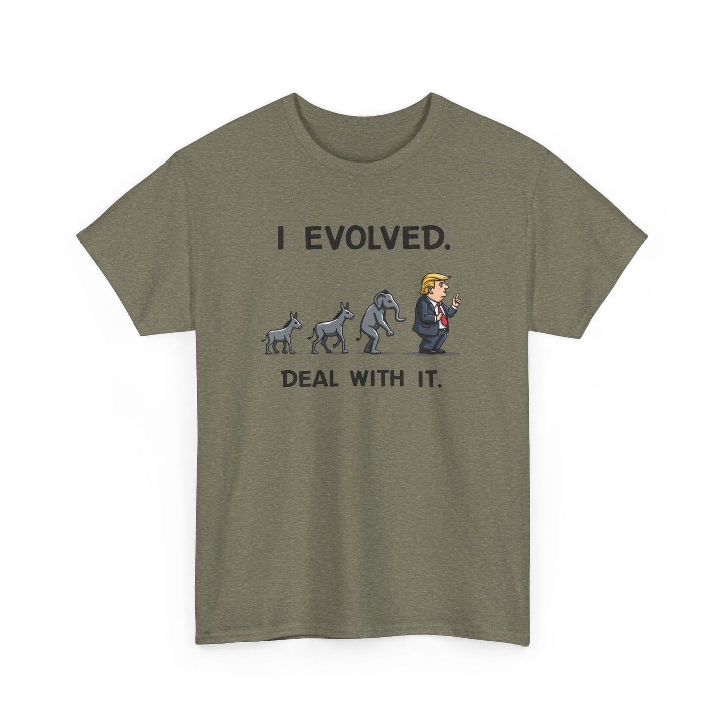 I Evolved, political humor, Funny Unisex T-Shirt, Gift for Dog Lovers, Casual Wear, Statement Shirt - Psychonaut Swag
