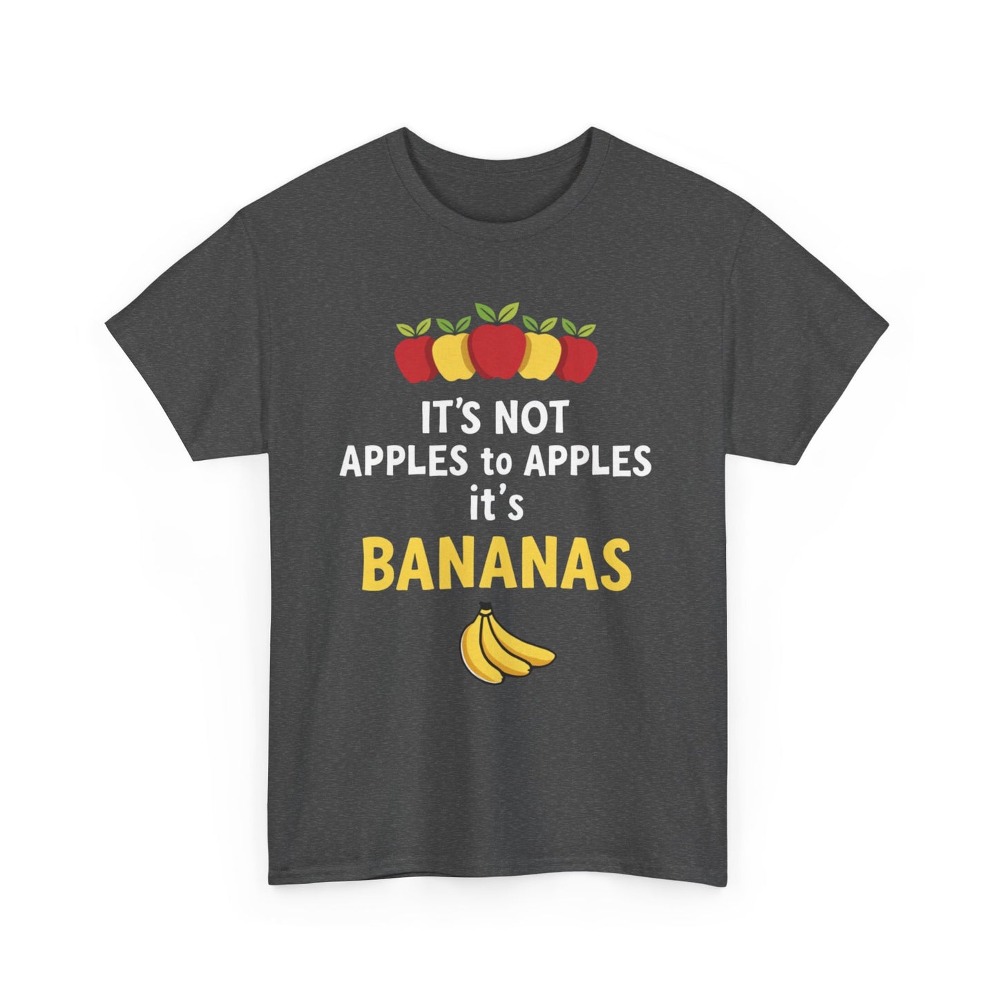 Funny Banana T-Shirt: It's Not Apples to Apples, Cute Graphic Tee for Food Lovers, Gift for Birthdays, Casual Wear, Humor Shirt - Psychonaut Swag