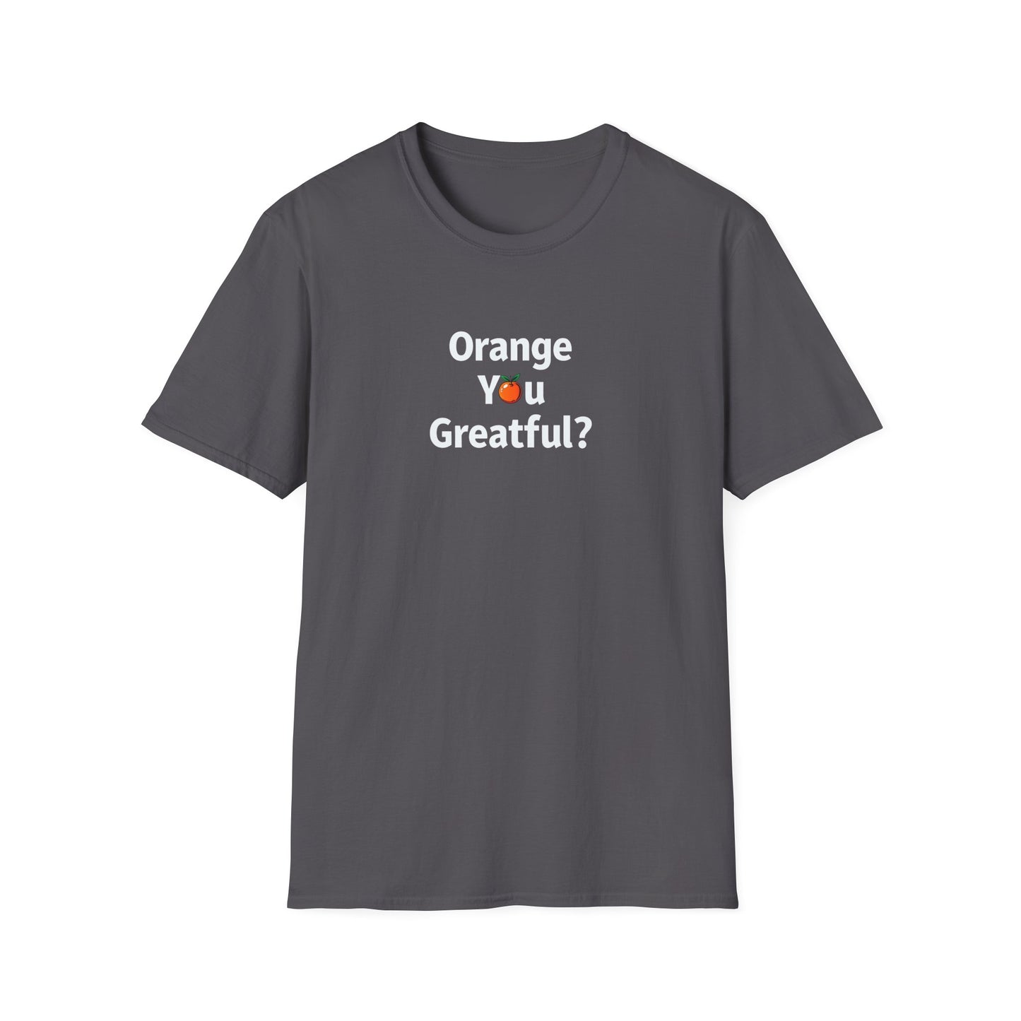 Grateful Orange T-Shirt, Unisex Casual Wear, Thanksgiving Shirt, Fall Vibes Tee, Gift for Friends, Comfortable Everyday Apparel - Psychonaut Swag
