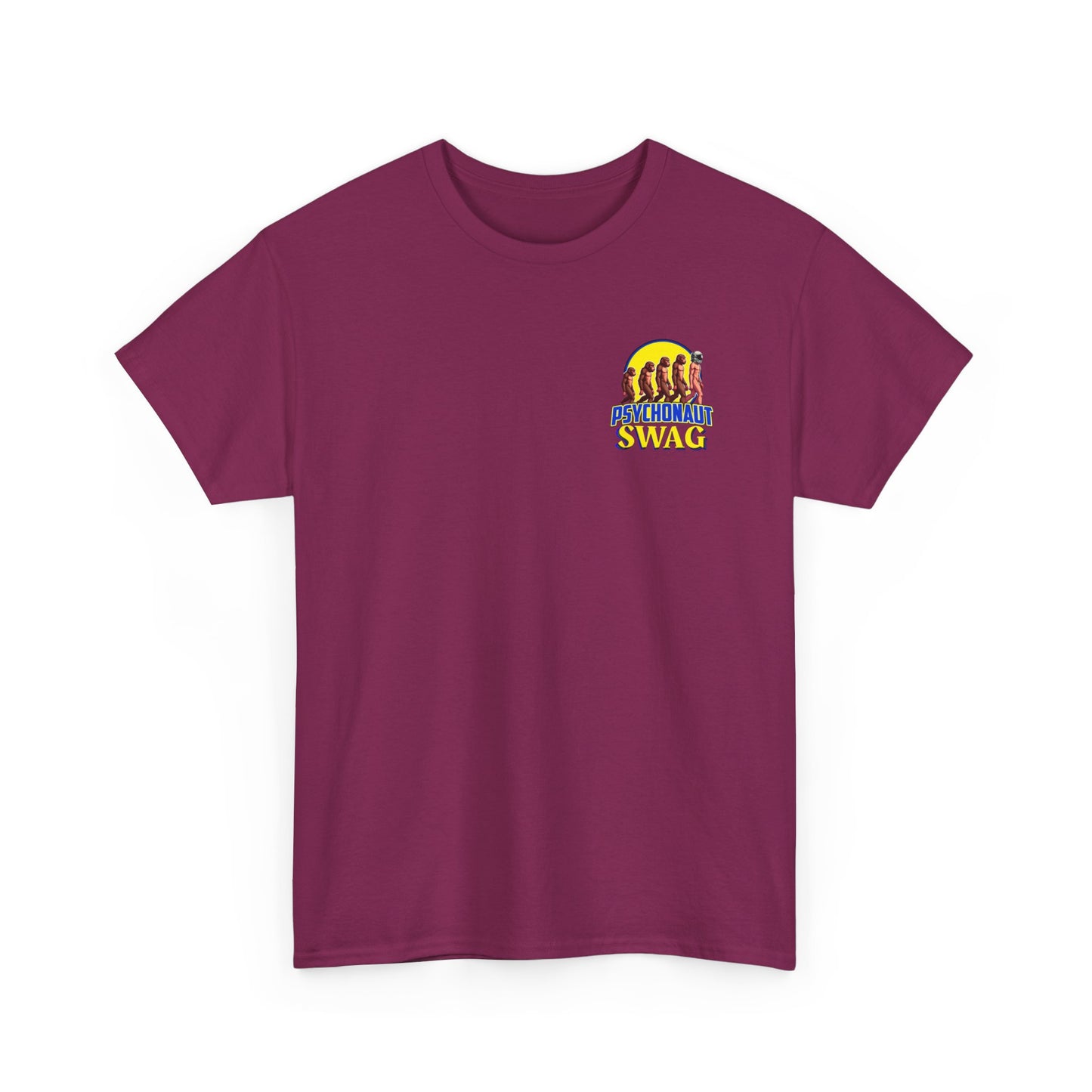 Colorful Retro Style Unisex Heavy Cotton Tee, Graphic Tee, Casual Wear, Gift Idea, Summer Fashion, Festival Outfit - Psychonaut Swag