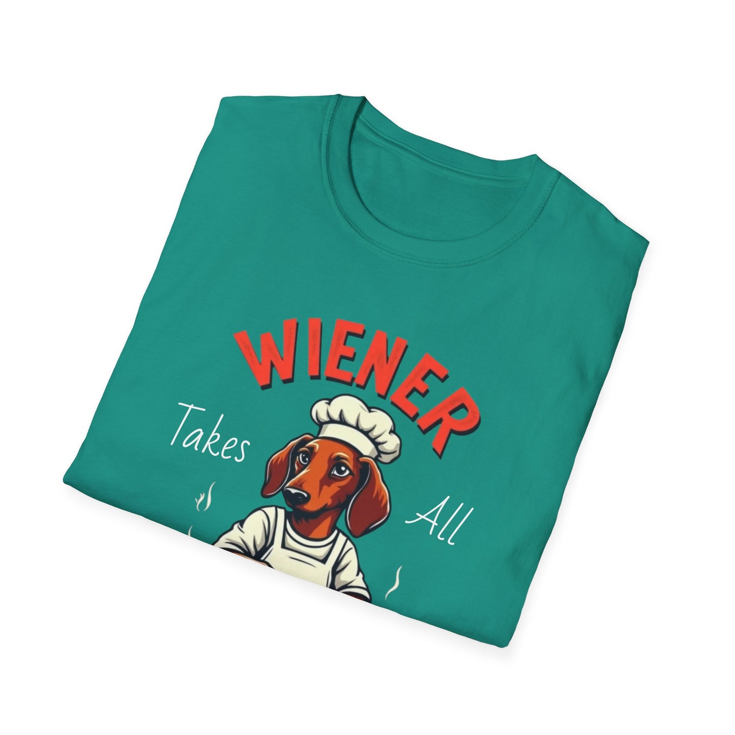Wiener takes all, Dog Humor T-Shirt, Funny Pet Lover Gift, Cute Dog Tee, Unisex Funny Shirt, Dog Lover's Apparel - Psychonaut Swag