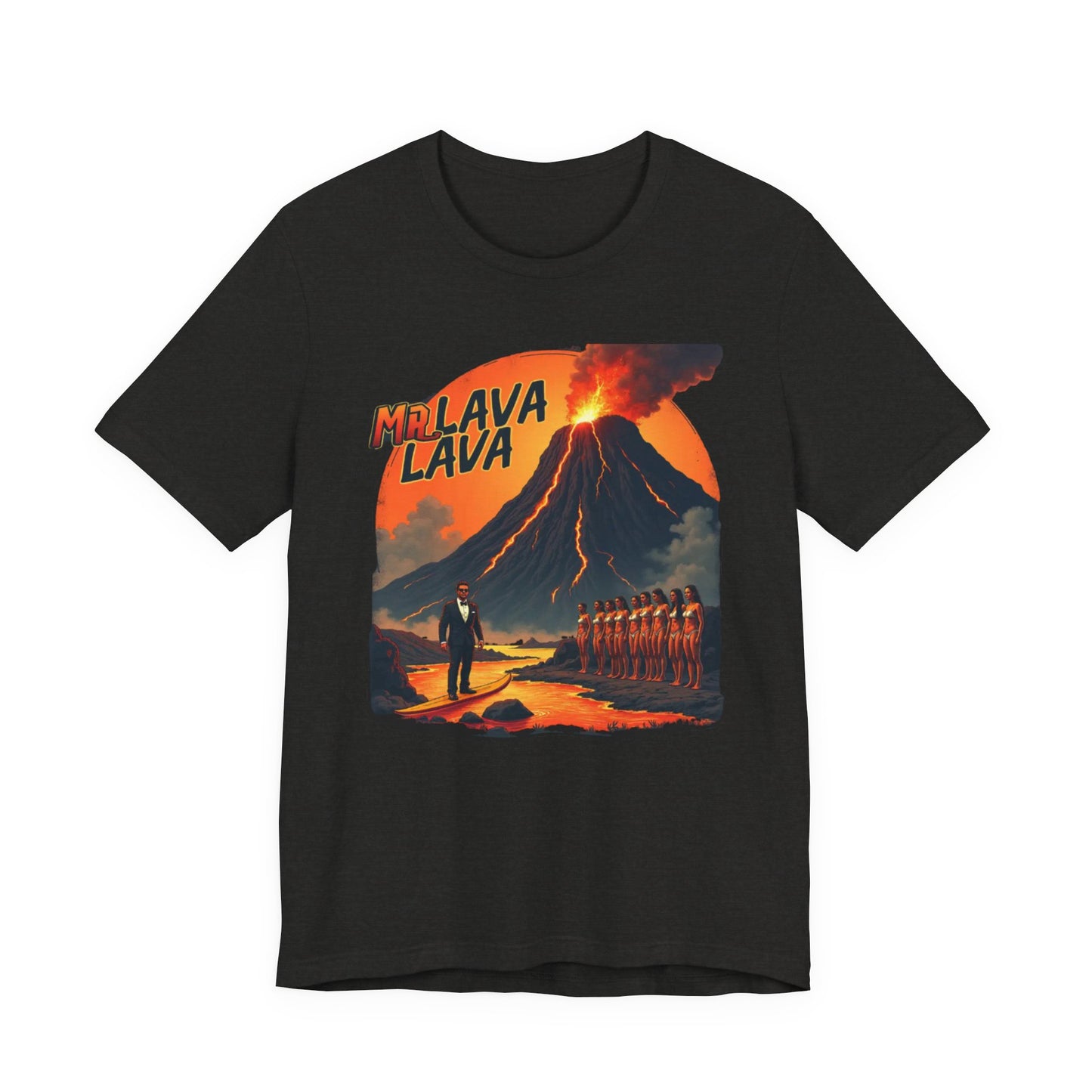 Mr. Lava Lava Tee, Unisex Graphic Shirt, Cool Retro T-Shirt, Perfect for Summer, Volcano Art, Gift for Geology Lovers - Psychonaut Swag