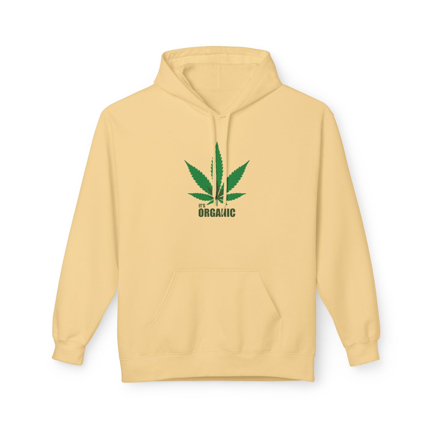 It's Organic, Marijuana Leaf, Unisex Midweight Softstyle Fleece Hoodie - Psychonaut Swag