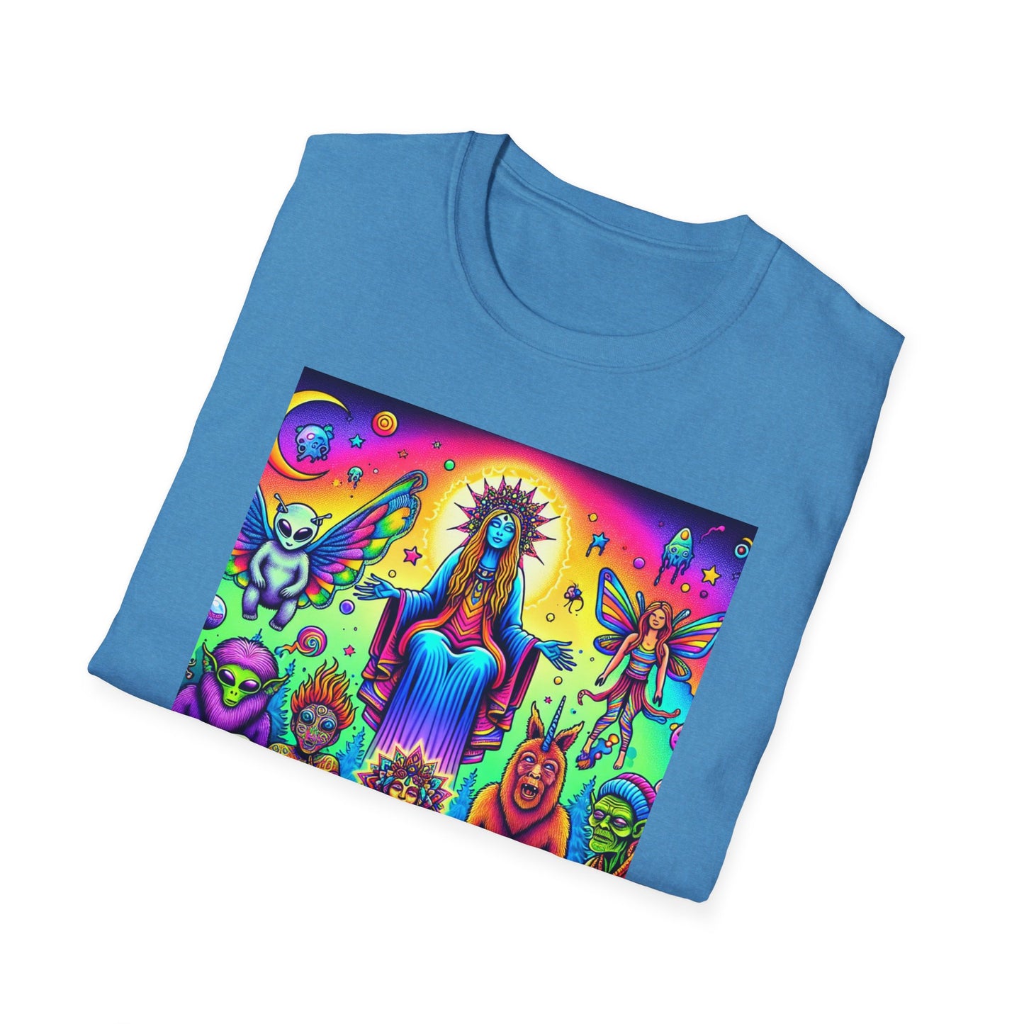 Mythical Creatures Unisex Softstyle T-Shirt - Last Supper Style - Psychonaut Swag