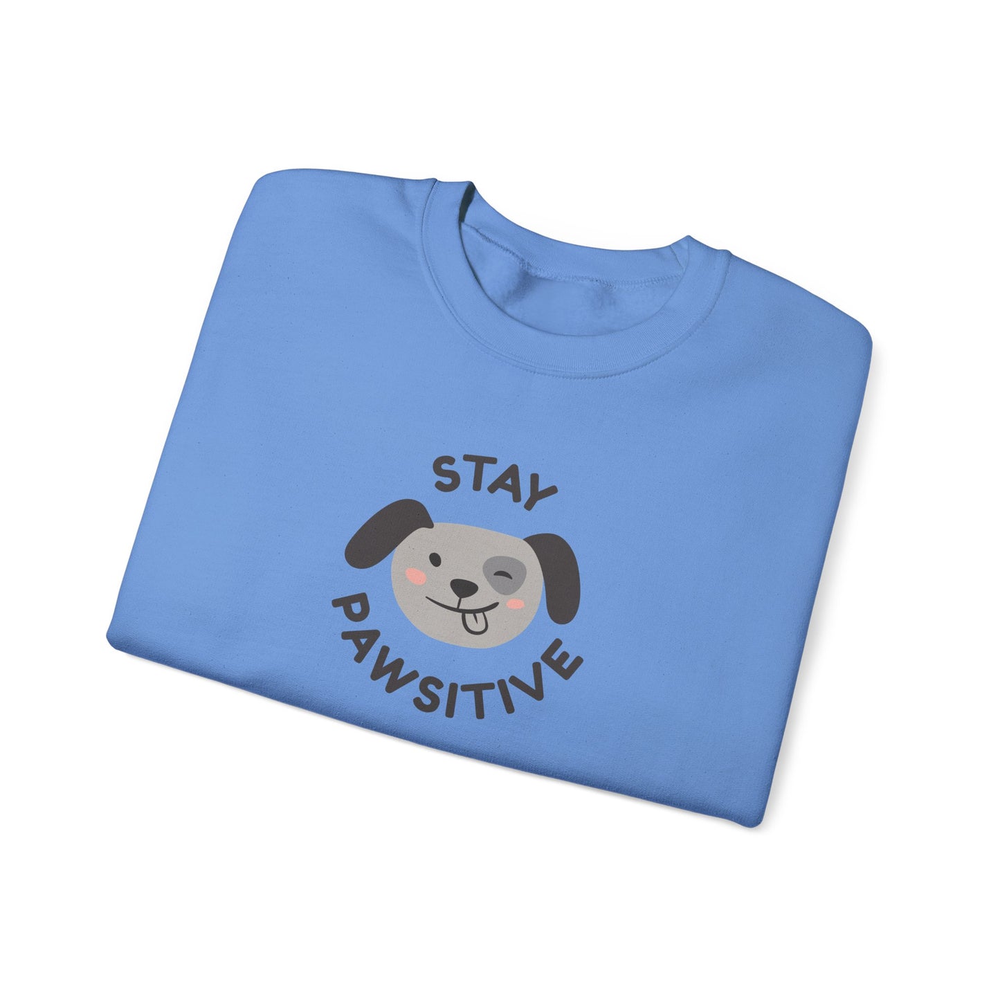 Stay Pawsitive Unisex Heavy Blend™ Crewneck Sweatshirt - Psychonaut Swag