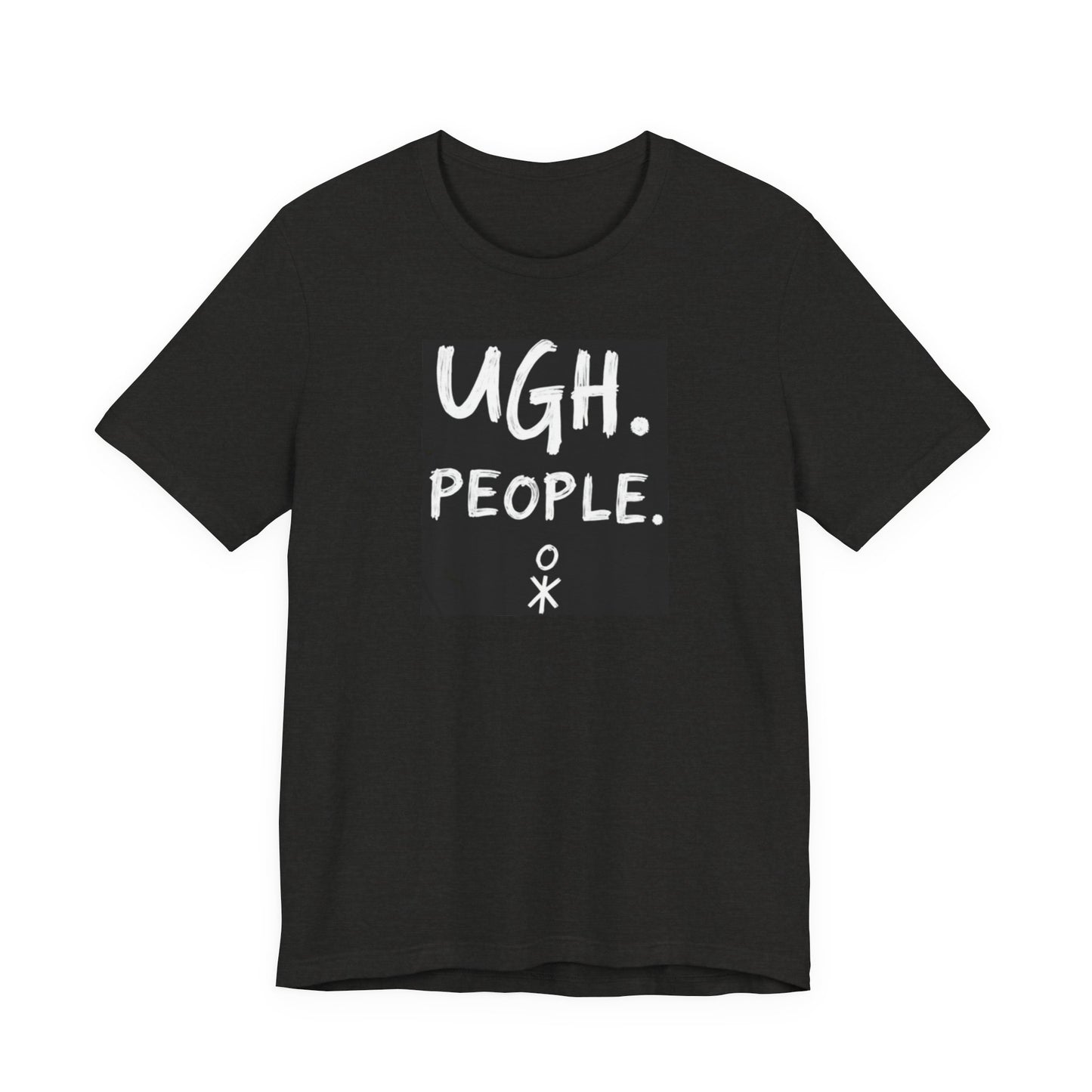 Frustration Level: UGH. PEOPLE. Unisex Tee, Funny Graphic T-Shirt, Gift for Introverts, Casual Wear, Everyday Humor - Psychonaut Swag