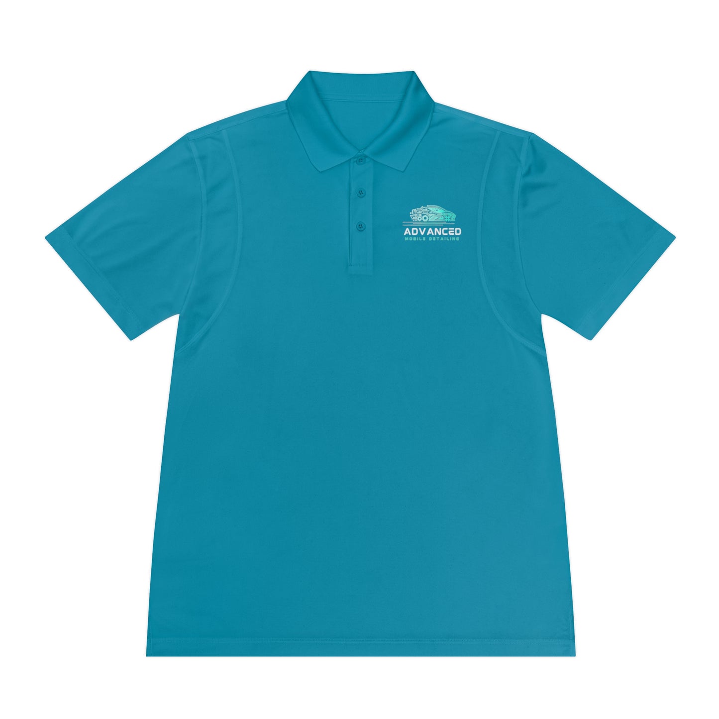 Advanced Mobile, Men's Sport Polo Shirt, Activewear, Casual Dress Shirt for Men, Perfect for Outdoor Activities, Golf, and Everyday Wear