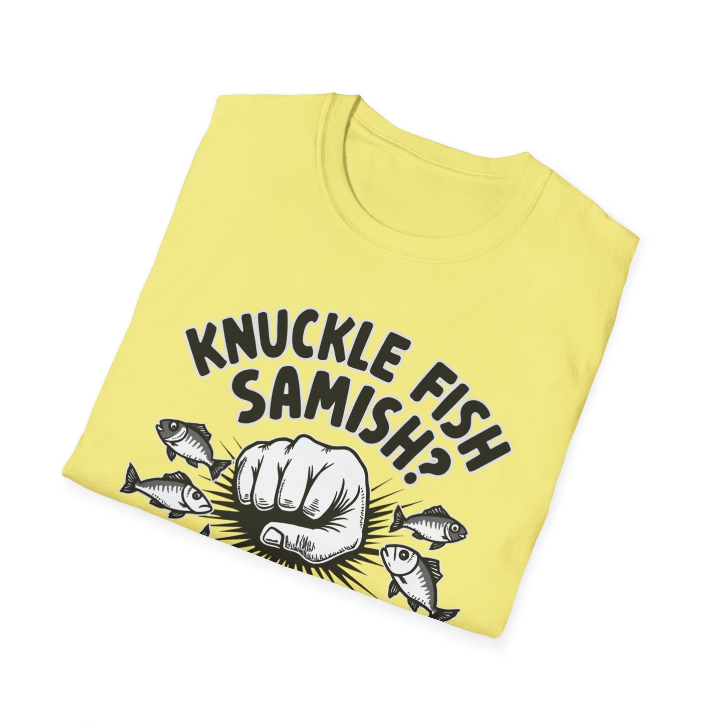 Knuckle Fish Samish, T-Shirt, Perfect for Anglers, Gift for Fishermen, Casual Wear, Outdoor Activities, Humor Shirt