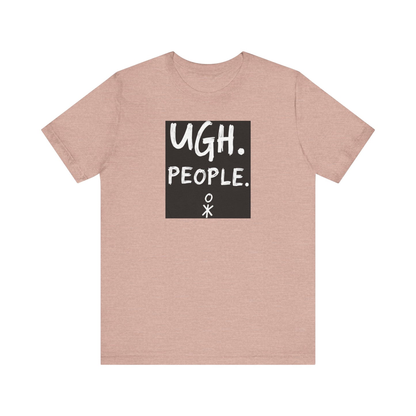 Frustration Level: UGH. PEOPLE. Unisex Tee, Funny Graphic T-Shirt, Gift for Introverts, Casual Wear, Everyday Humor - Psychonaut Swag