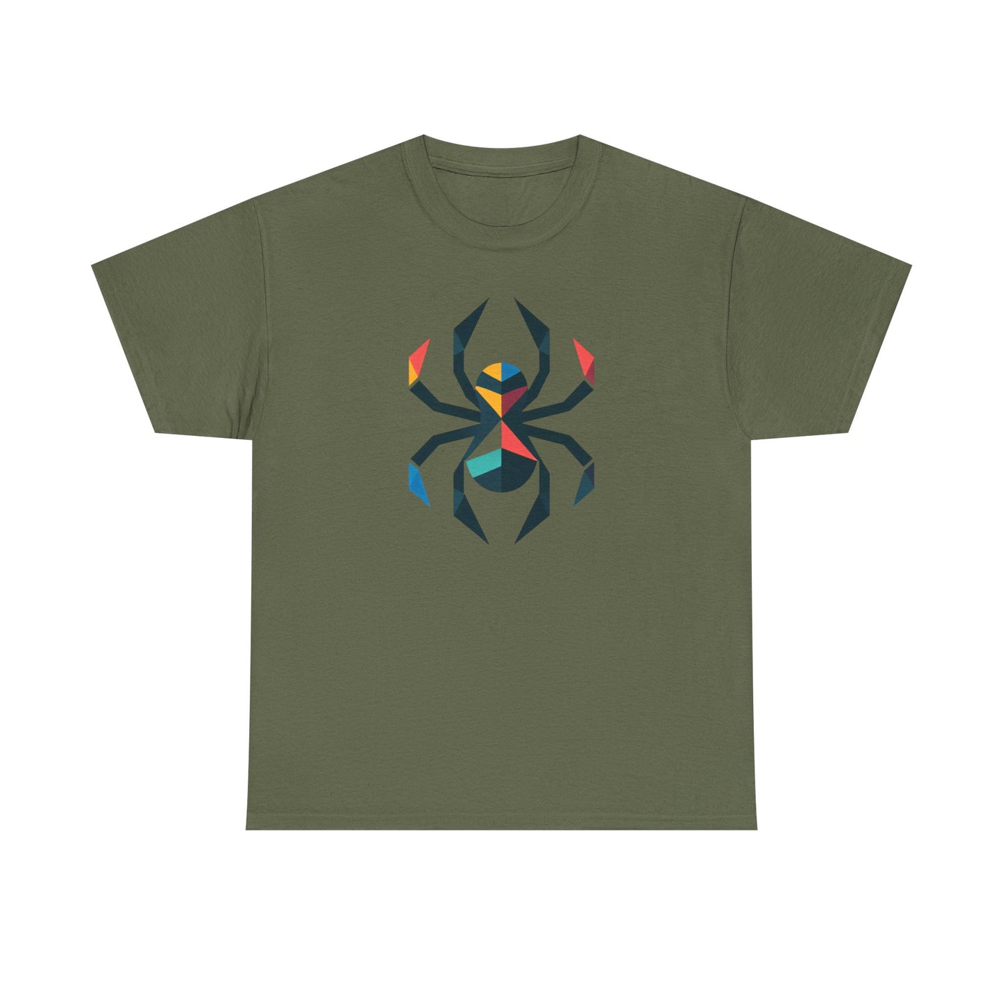 Colorful Spider, Graphic Unisex Heavy Cotton Tee - Psychonaut Swag