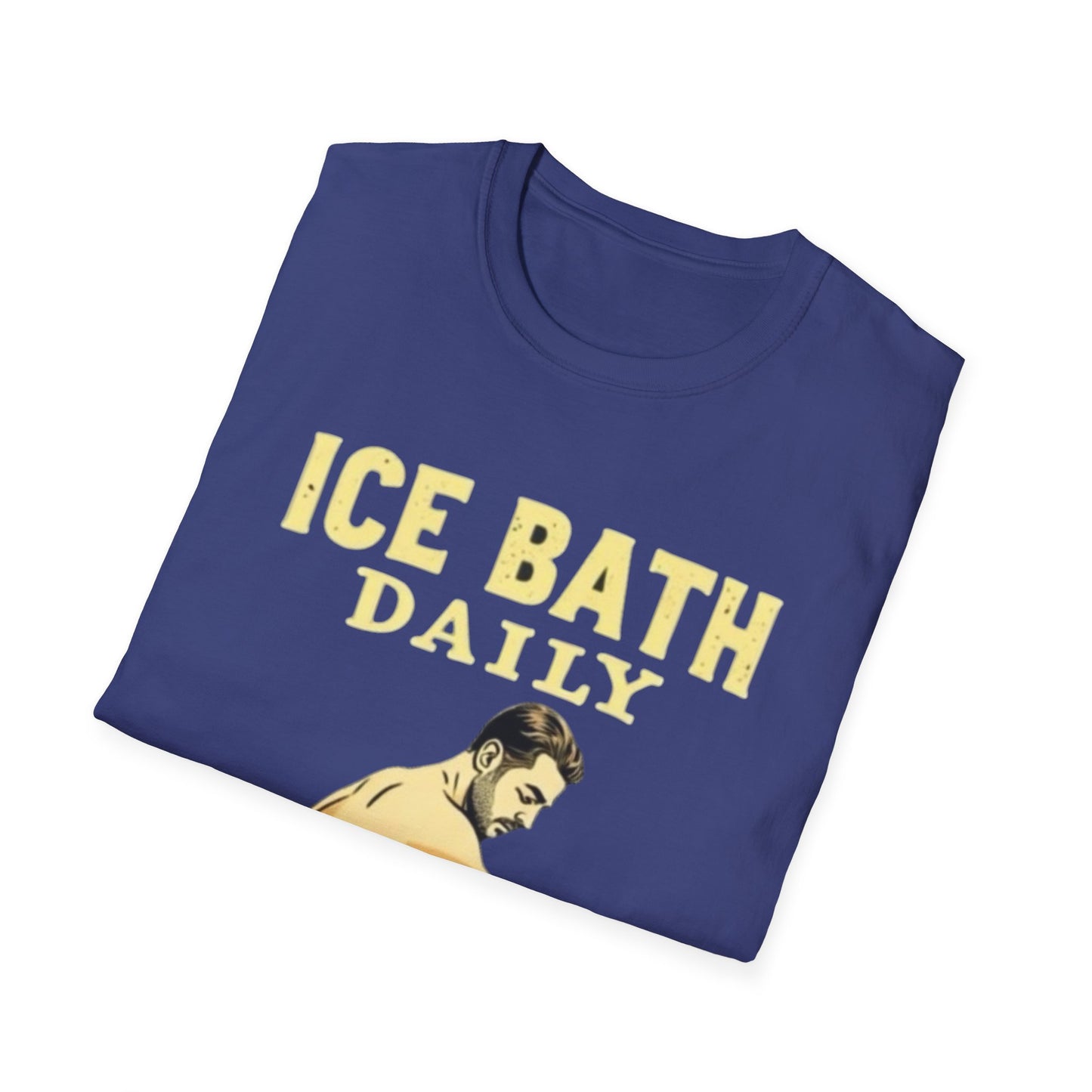 Ice Bath Daily Survivor Unisex Softstyle T-Shirt, Motivational Tee, Gift for Survival Enthusiasts, Fitness Apparel, Recovery Shirt - Psychonaut Swag