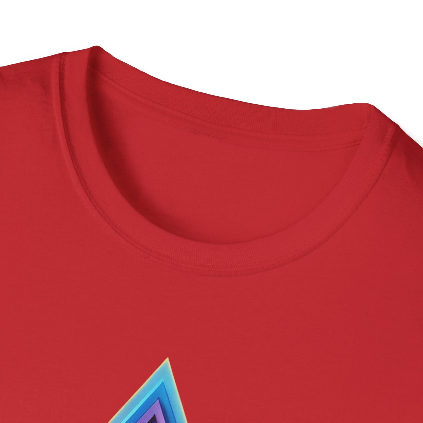 Triangle Rainbow, Unisex Softstyle T-Shirt - Psychonaut Swag