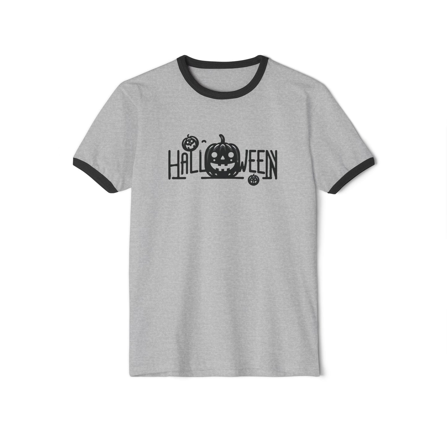 Halloween staple, Unisex Cotton Ringer T-Shirt, Spooky Graphic Tee, Fun Fall Fashion, Halloween Costume Top, Casual Halloween Wear
